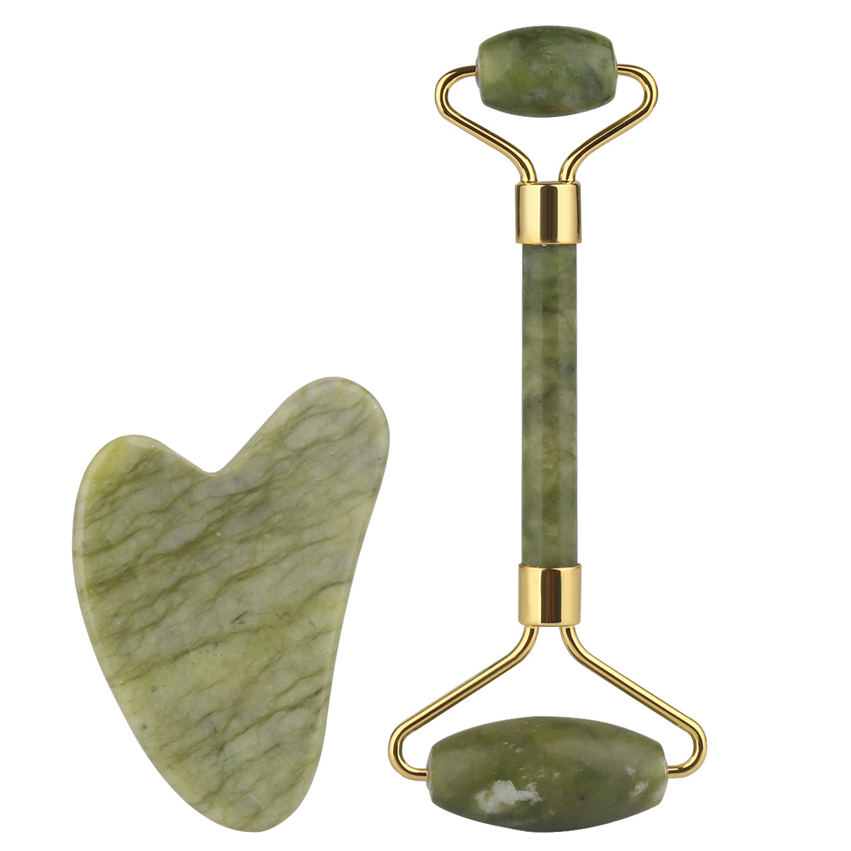 Roller De Jade Et Gua Sha  - Vert