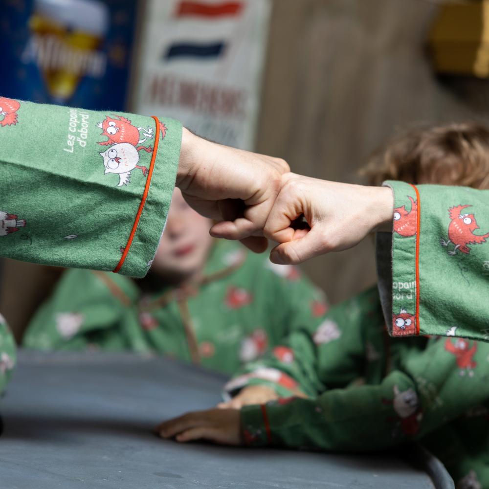 Pyjama flannelle - Femme - Vert Kaki