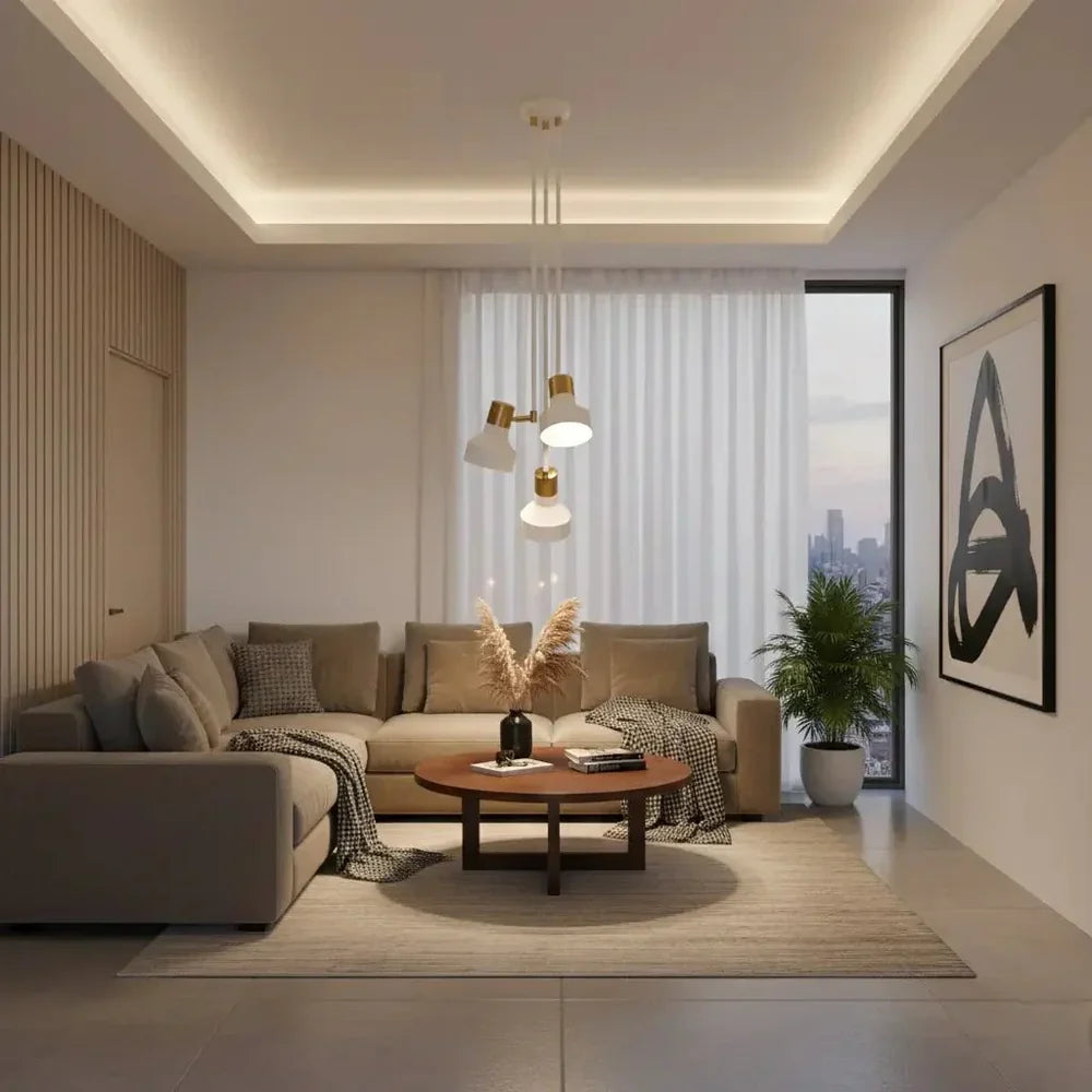 Dorothy 03 - Plafonnier - Blanc/Doré