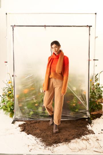 Pantalon large Jolly beige