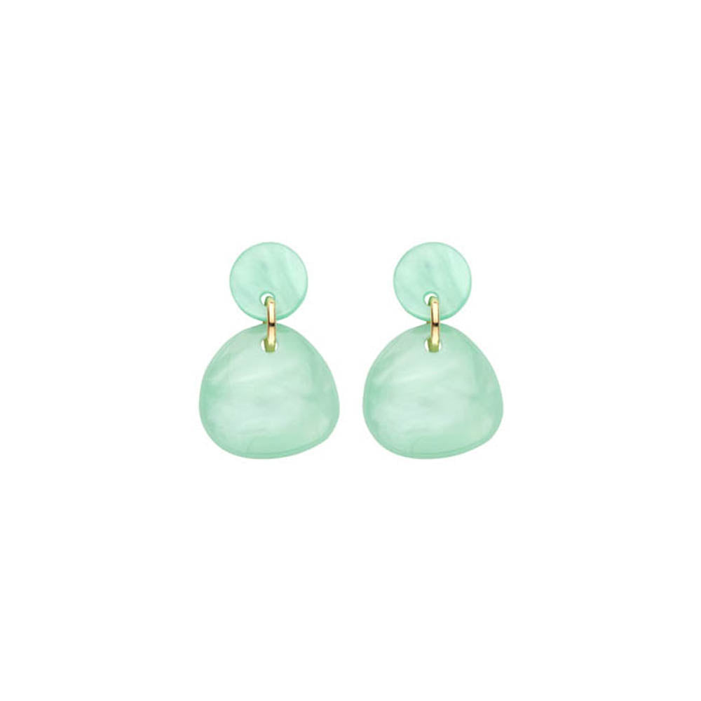 Boucles D&#39;Oreilles - Kob25 Vert Clair