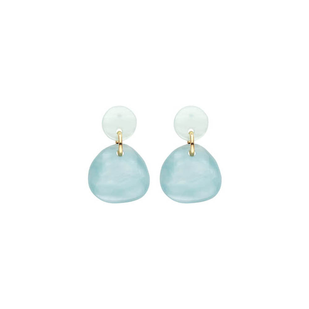 Boucles D&#39;Oreilles - Kob25 Vert Eau