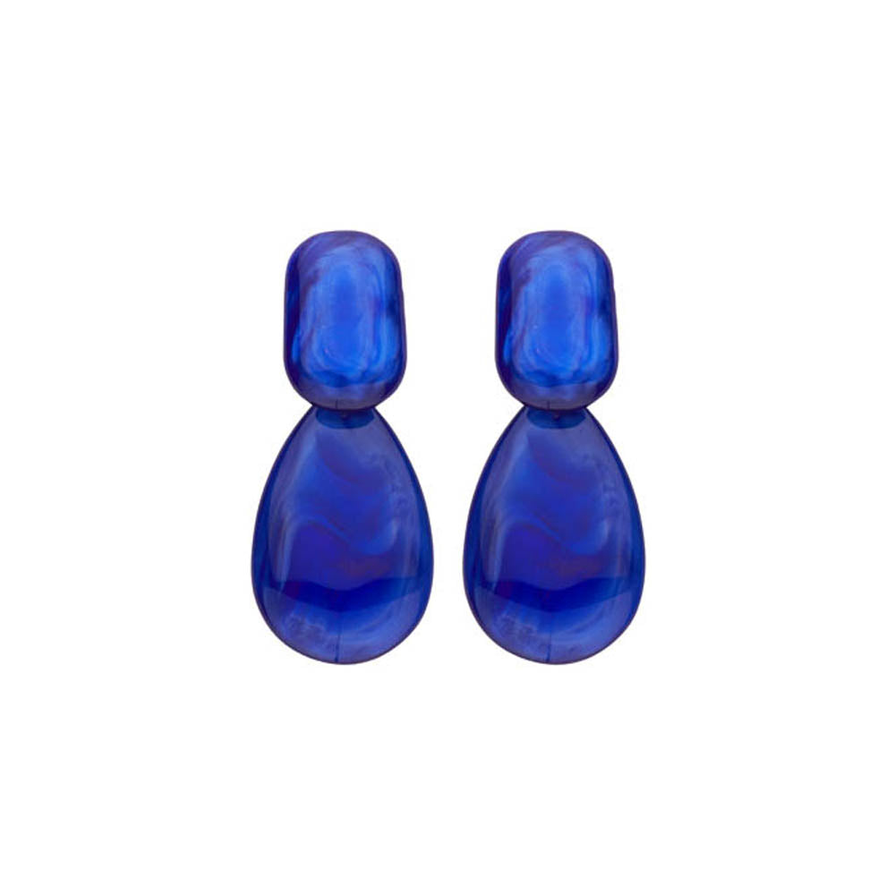 Boucles D&#39;Oreilles - Kob27 Bleu Foncé