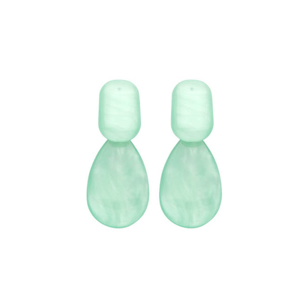 Boucles D&#39;Oreilles - Kob27 Vert Clair