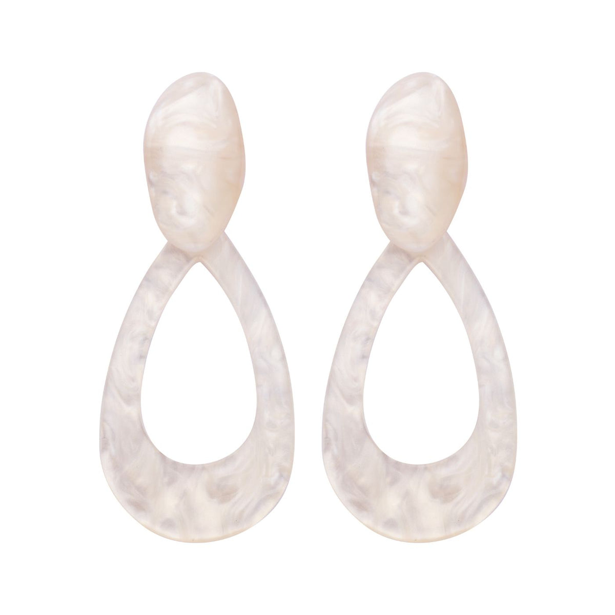 Boucles D'Oreilles - Kob31 Oorbellen Ecru