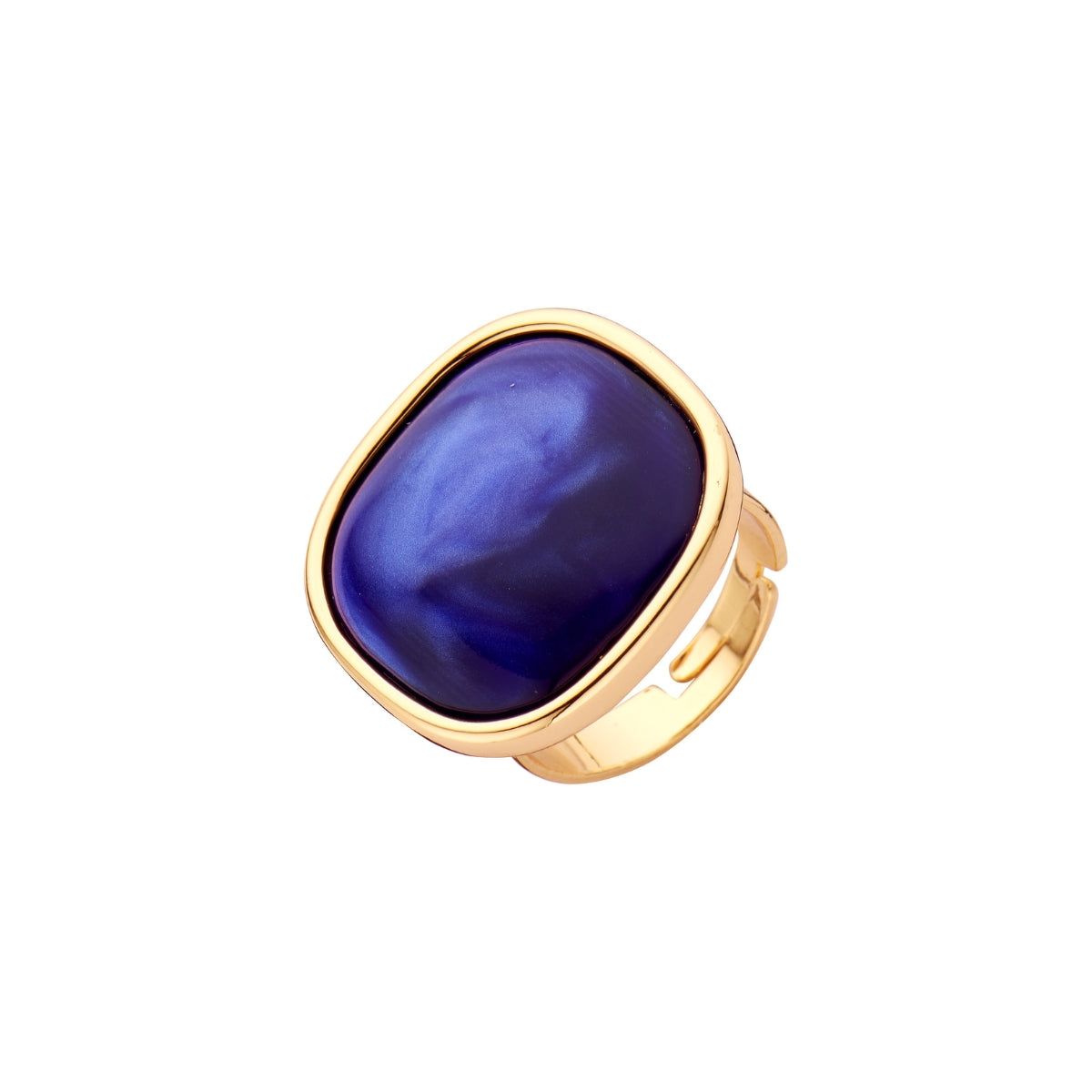Bague - Kri3 Bleu Foncée