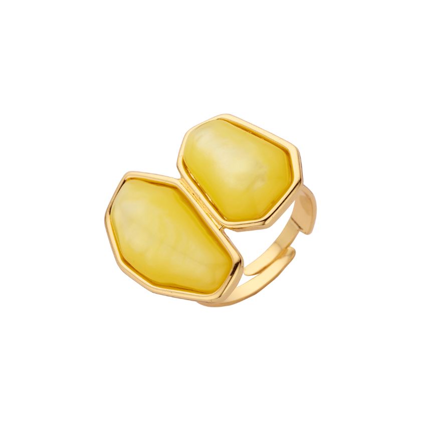 Bague - Kri4 Ring Geel