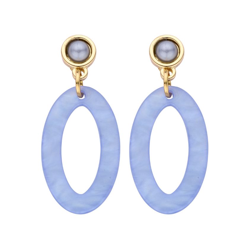 Boucles D'Oreilles - Karn Oorbellen Grijs