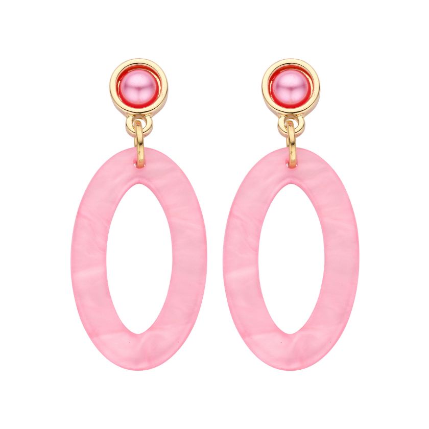 Boucles D'Oreilles - Karn Oorbellen Roze