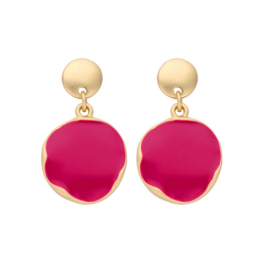 Boucles D'Oreilles - Kent Oorbellen Fuchsia