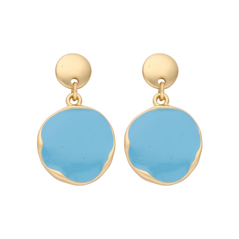Boucles D'Oreilles - Kent Oorbellen Lichtblauw