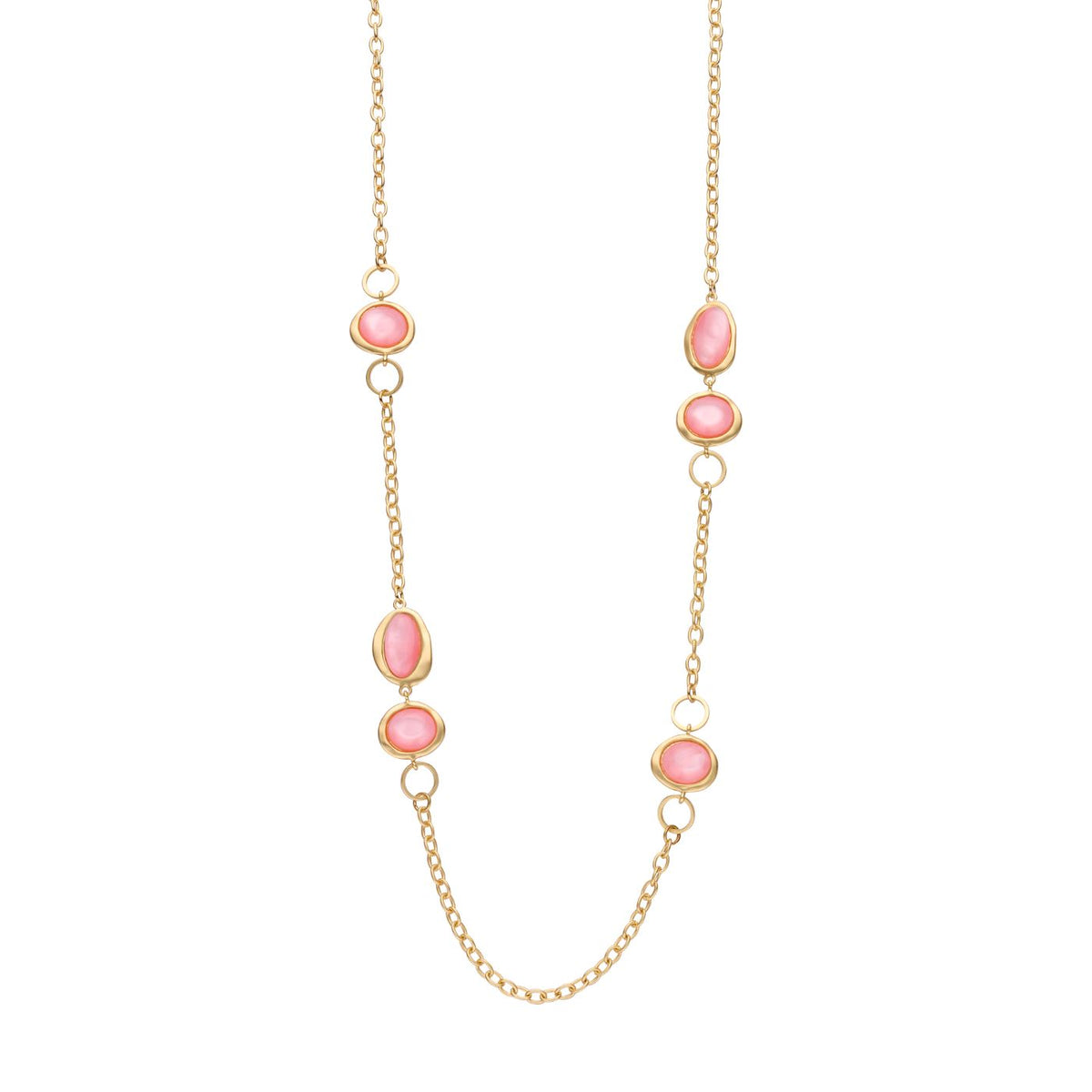 Collier - Kobelang Halsketting Lichtroze
