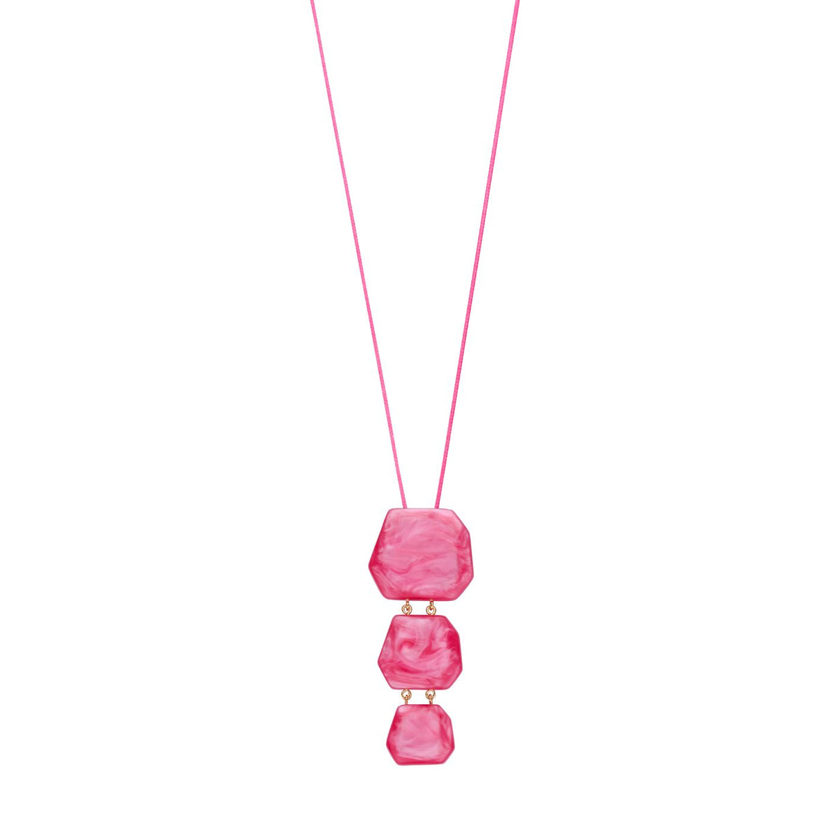 Collier - Koralie Halsketting Fuchsia