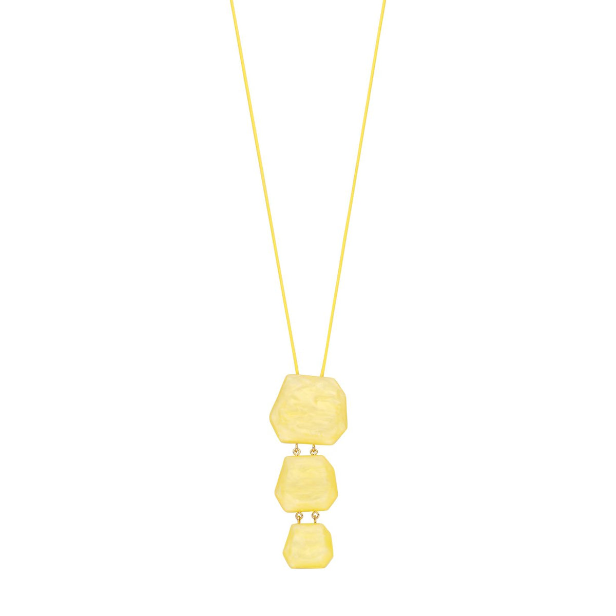 Collier - Koralie Halsketting Geel