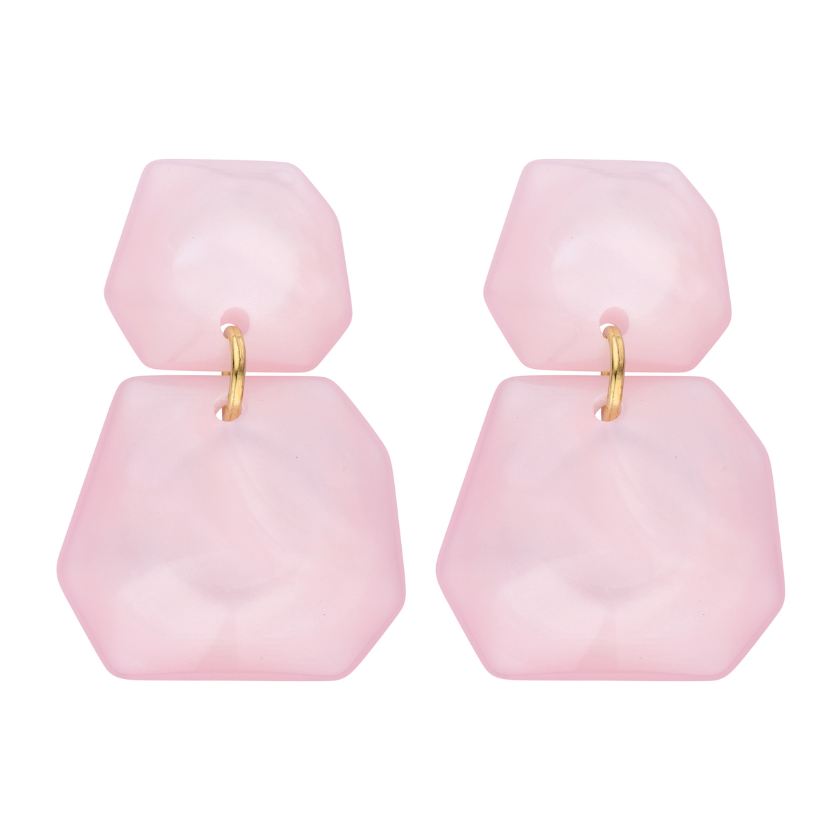 Boucles D'Oreilles - Koralie Oorbellen Lichtroze
