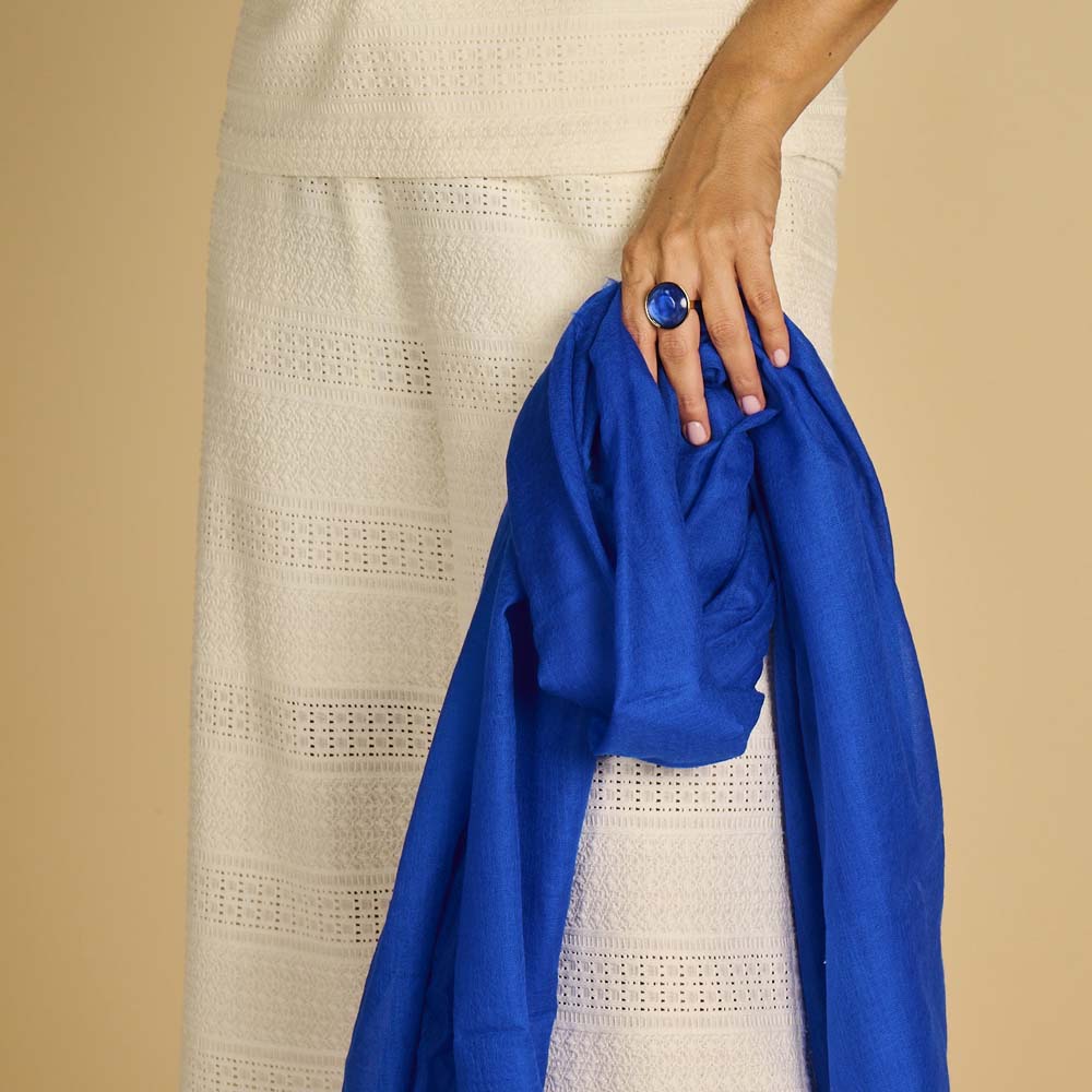 Écharpe - Lcscarves167 Blue Electrique