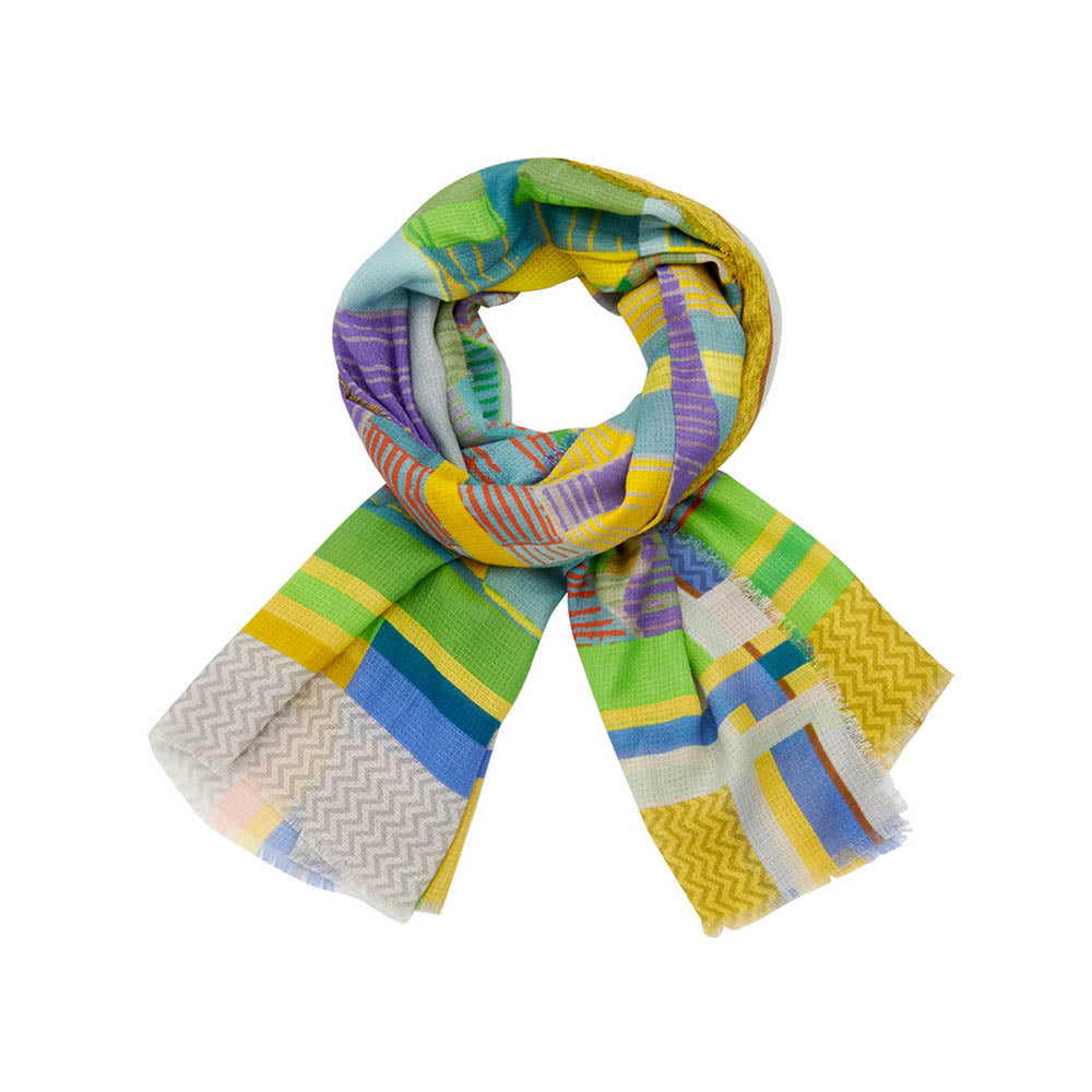 Écharpe - Lcscarves170 Multi Vert