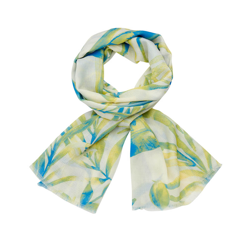 Écharpe - Lcscarves172 Bleu/Lime