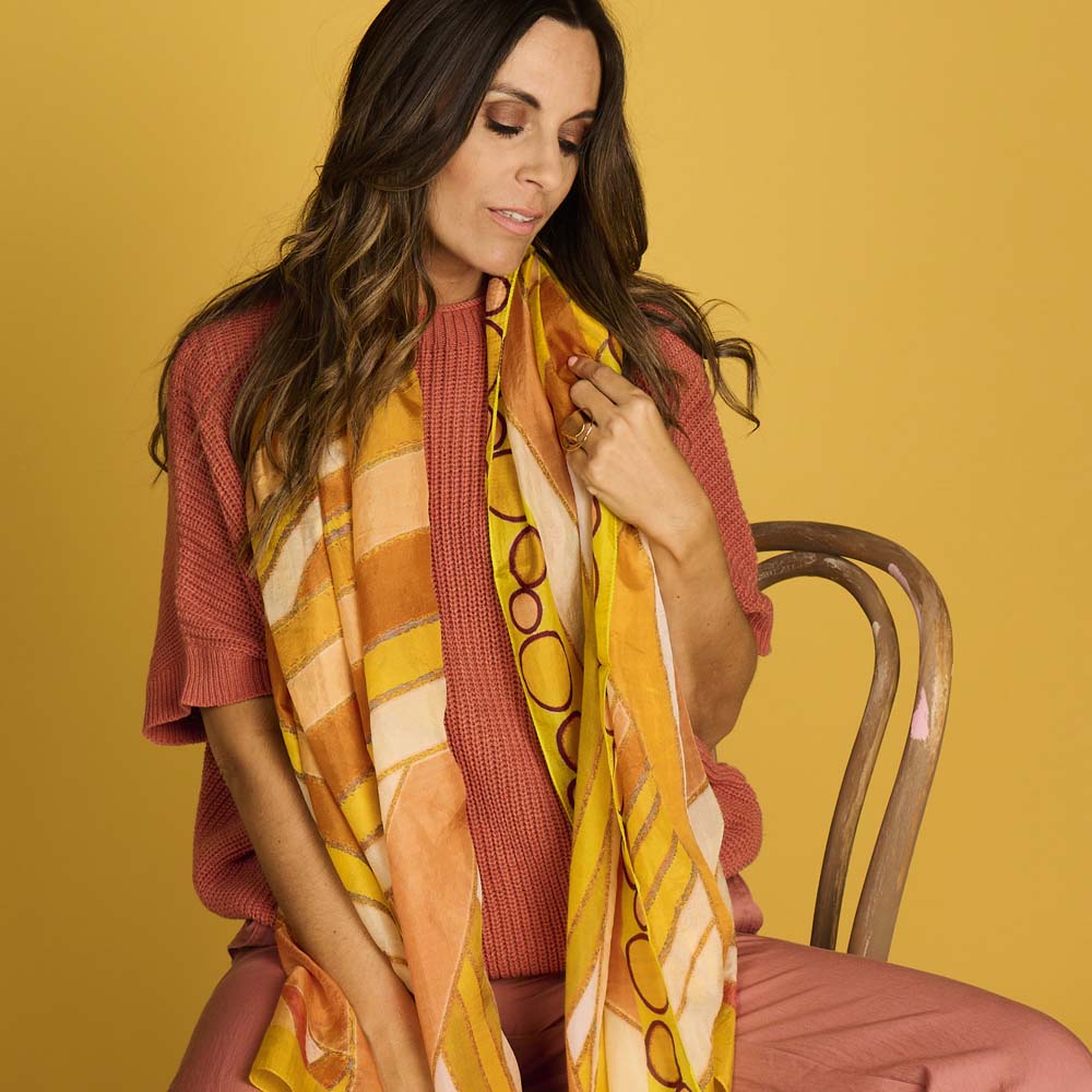 Écharpe - Lcscarves196 Multi Jaune