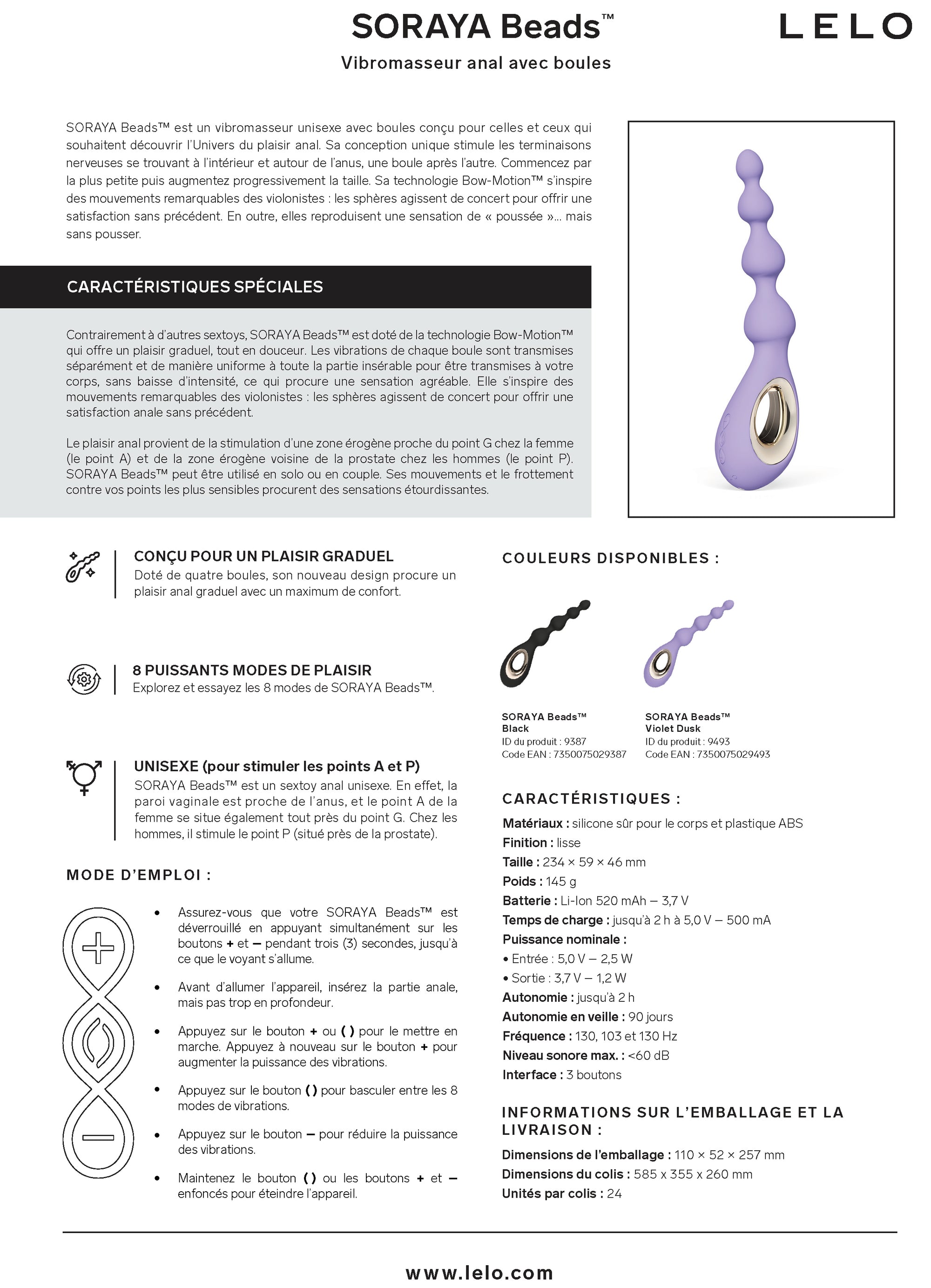 Soraya Beads Violet Dusk