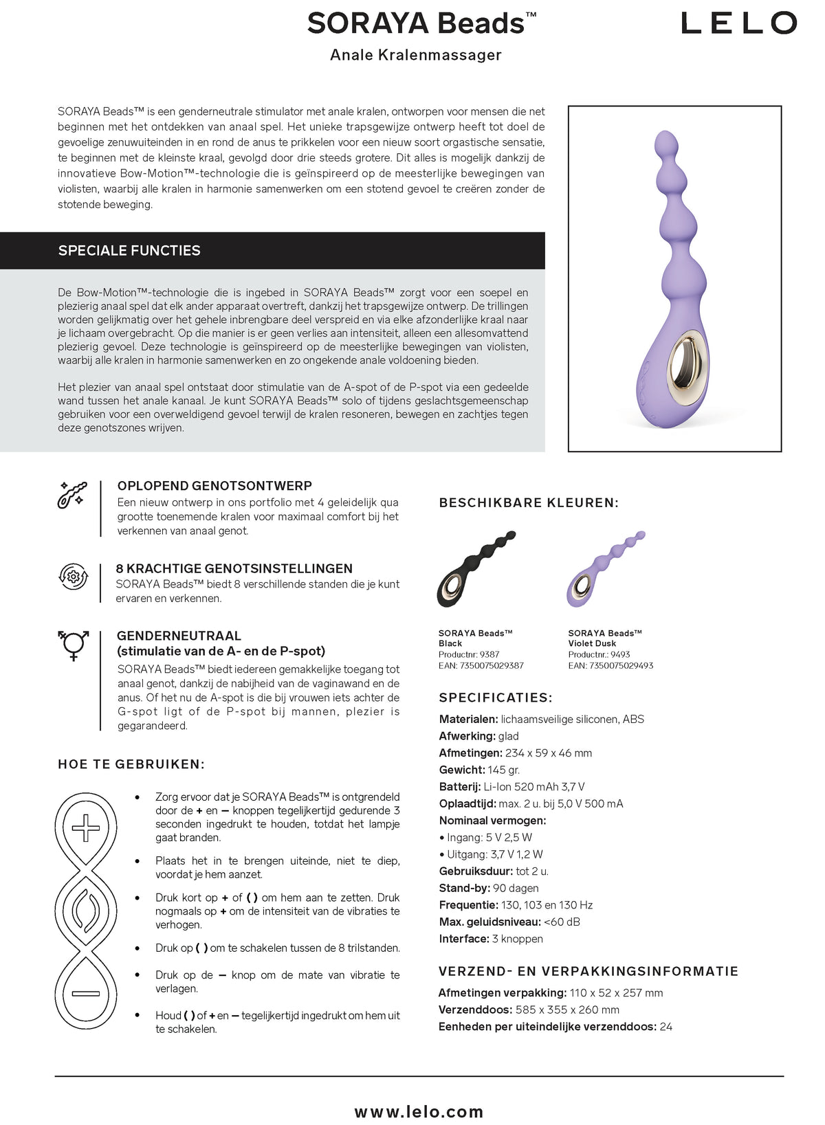 Soraya Beads Violet Dusk