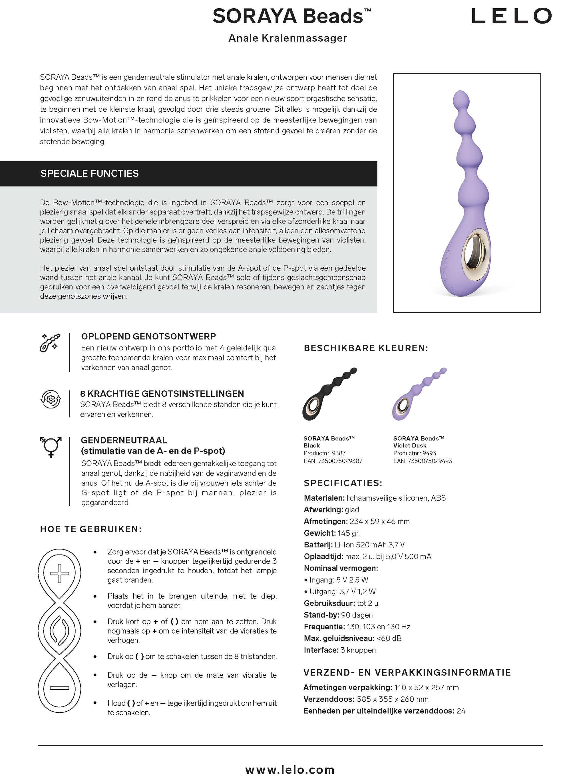 Soraya Beads Violet Dusk