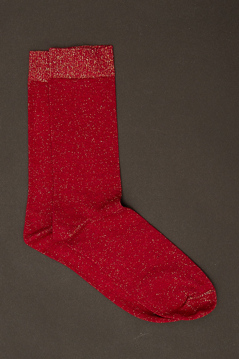 Mia Zia - Chaussettes glitter Rouge