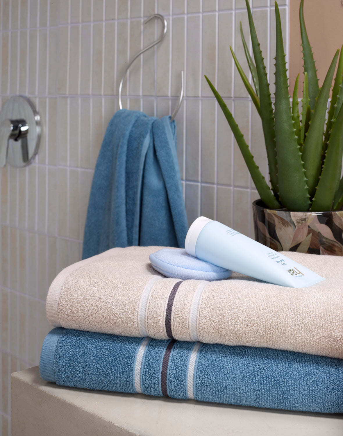 Linge De Bain Empress Stone Blue