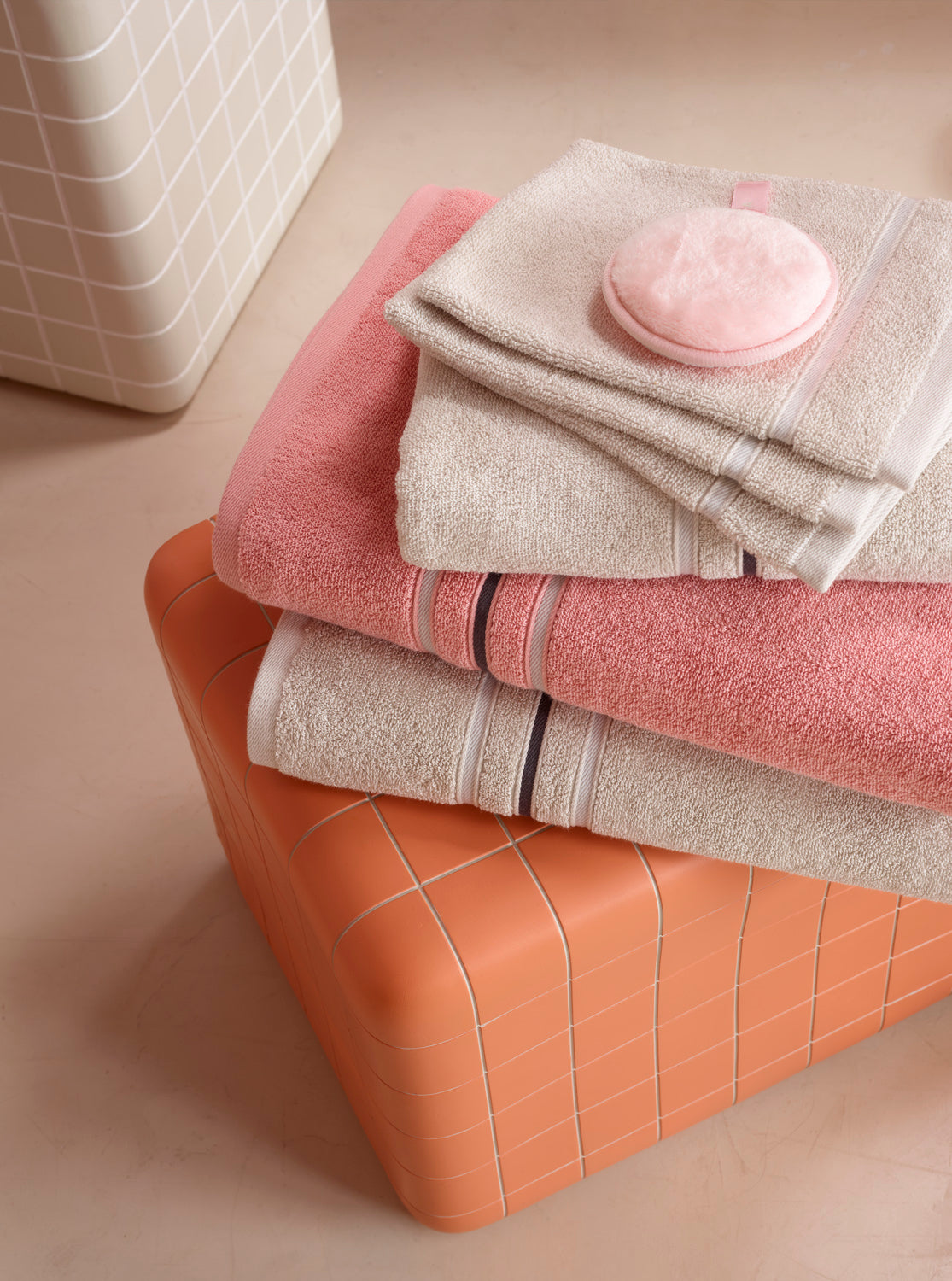 Linge De Bain Empress Vieux Rose