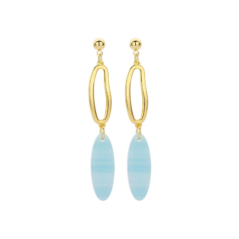 Boucles D'Oreilles - Macao Oorbellen Blauw