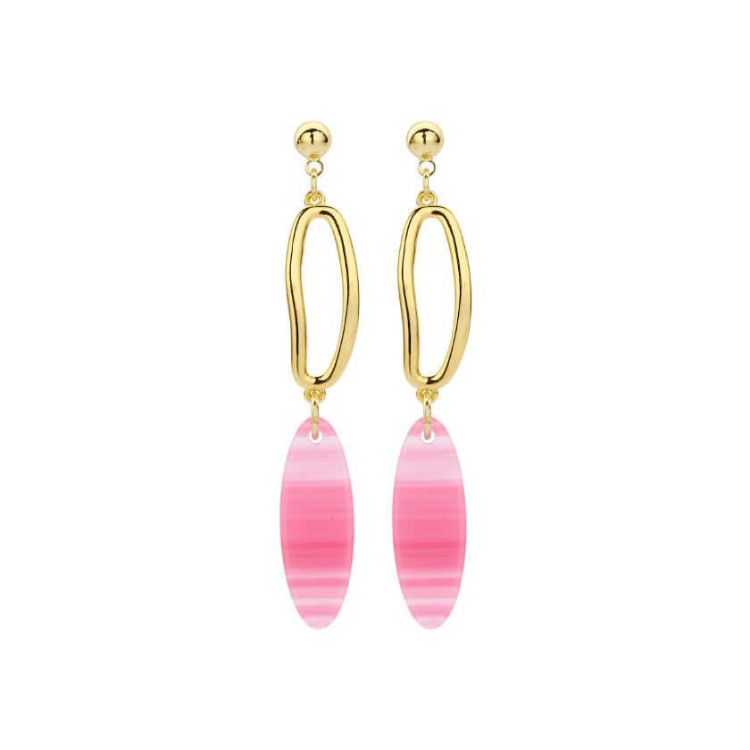 Boucles D'Oreilles - Macao Oorbellen Fuchsia