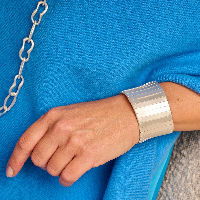 Collier - Detroitlang Halsketting Zilverkleurig