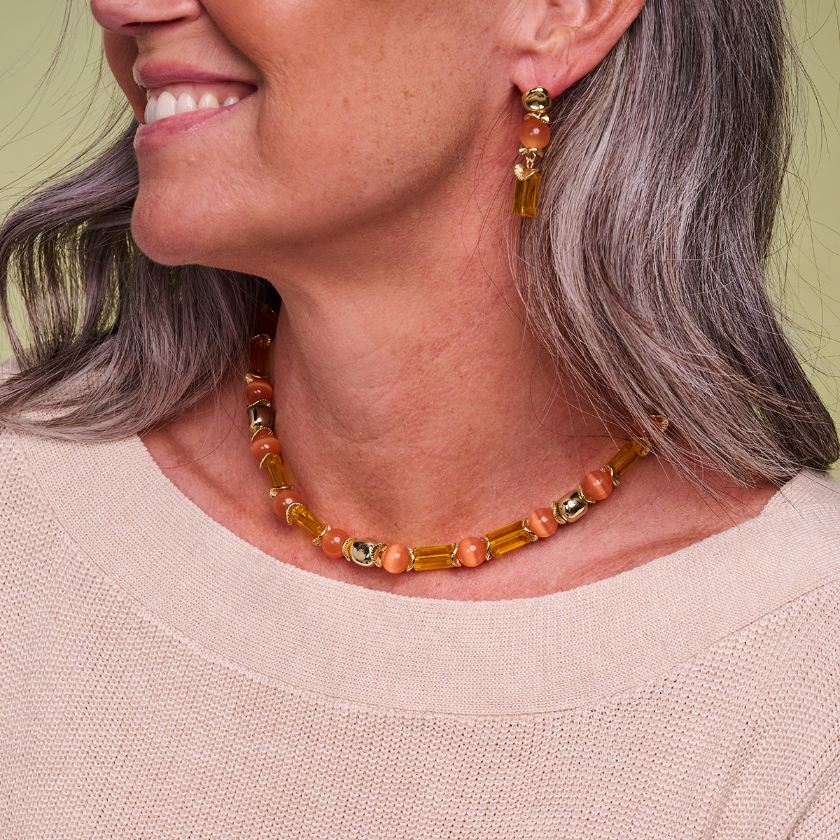 Collier - Dadu Halsketting Oranje