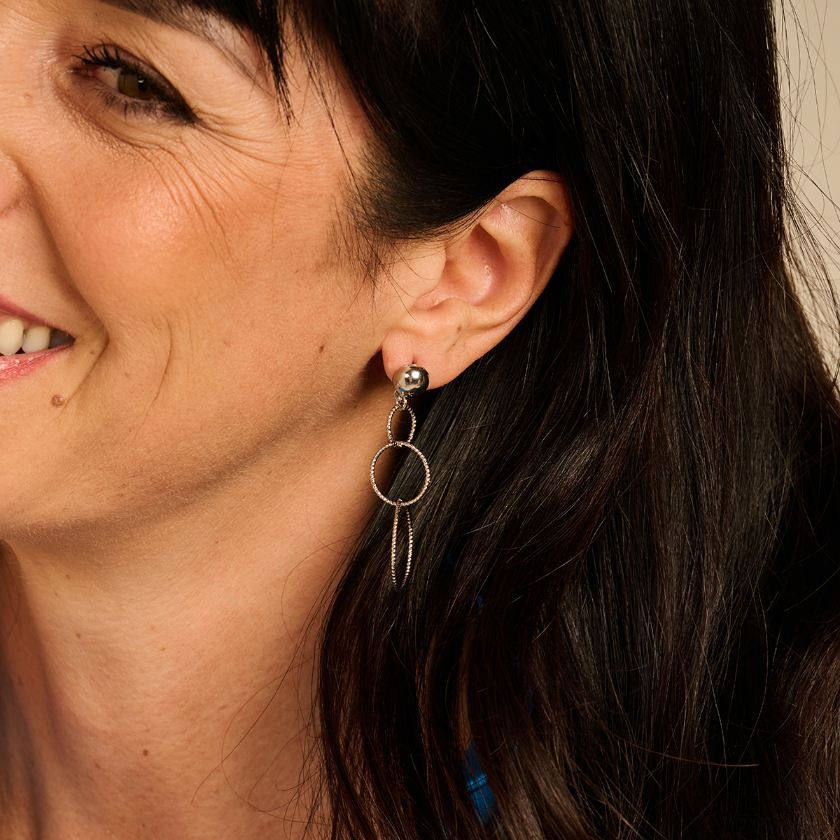 Boucles D'Oreilles - Daiman Oorbellen Zilverkleurig