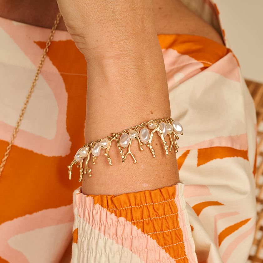 Bracelet - Dandori Armband Goudkleurig Mat