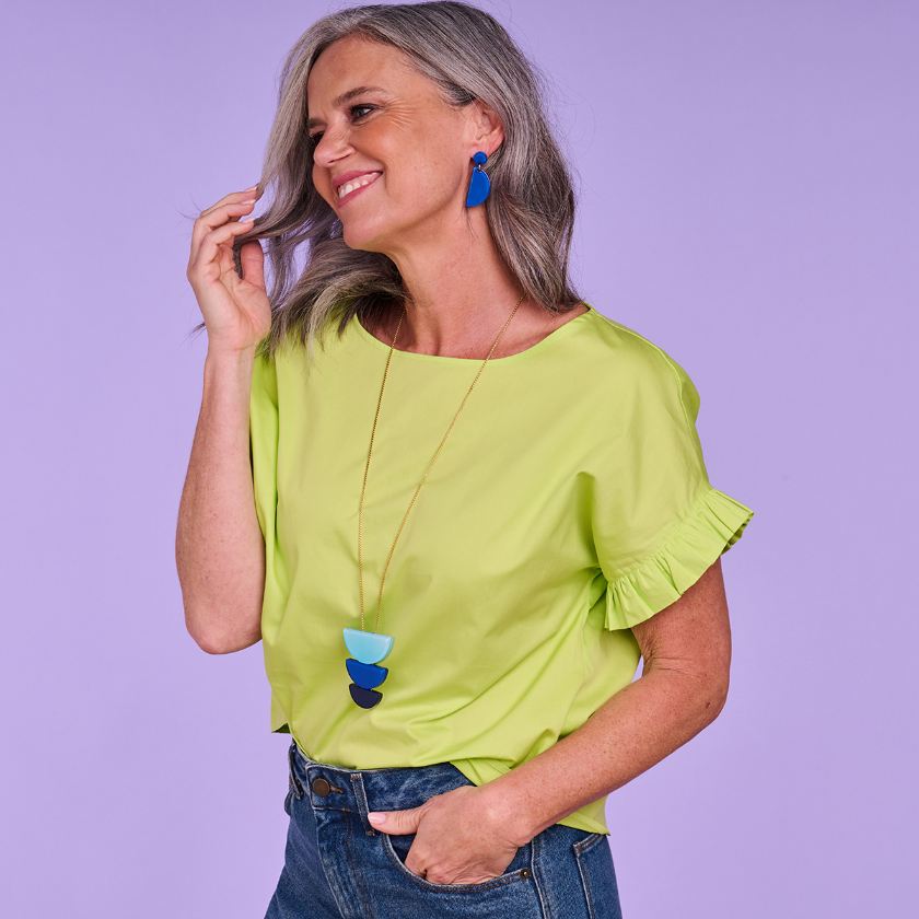 Collier - Denton Halsketting Multi Blauw
