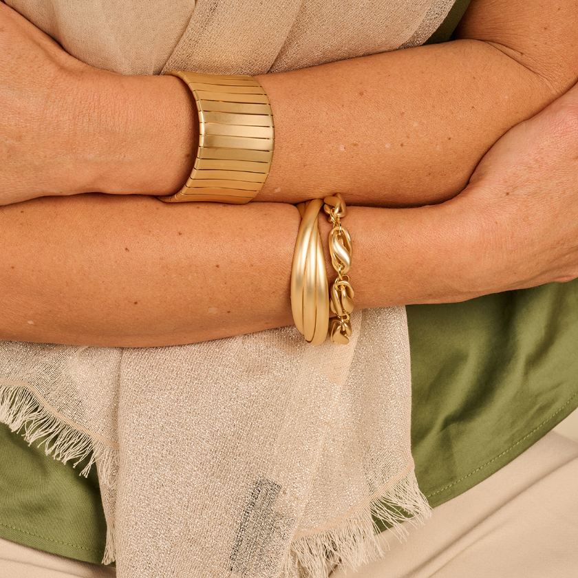Bracelet - Dab6 Armband Goudkleurig Mat