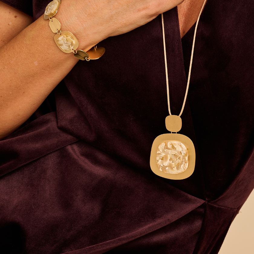 Collier - Galvin Halsketting Goudkleurig
