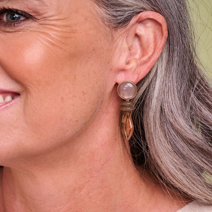 Boucles D'Oreilles - Kob30 Oorbellen Taupe