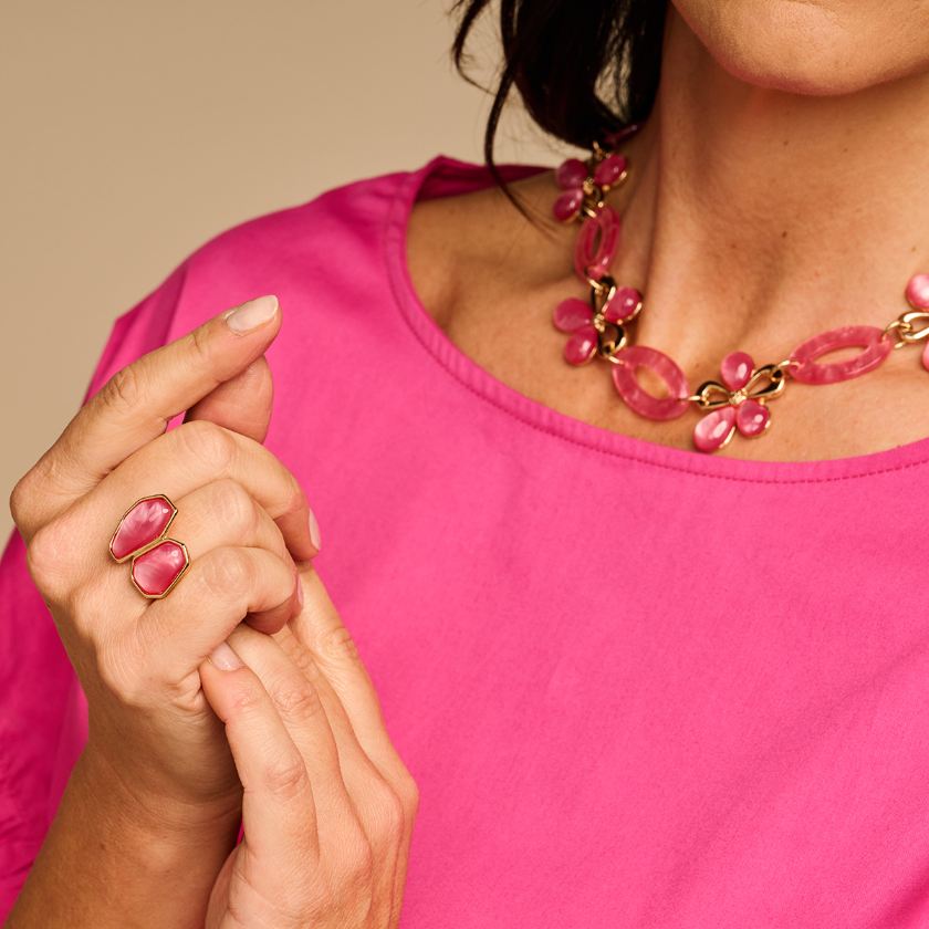 Collier - Klaas Halsketting Fuchsia