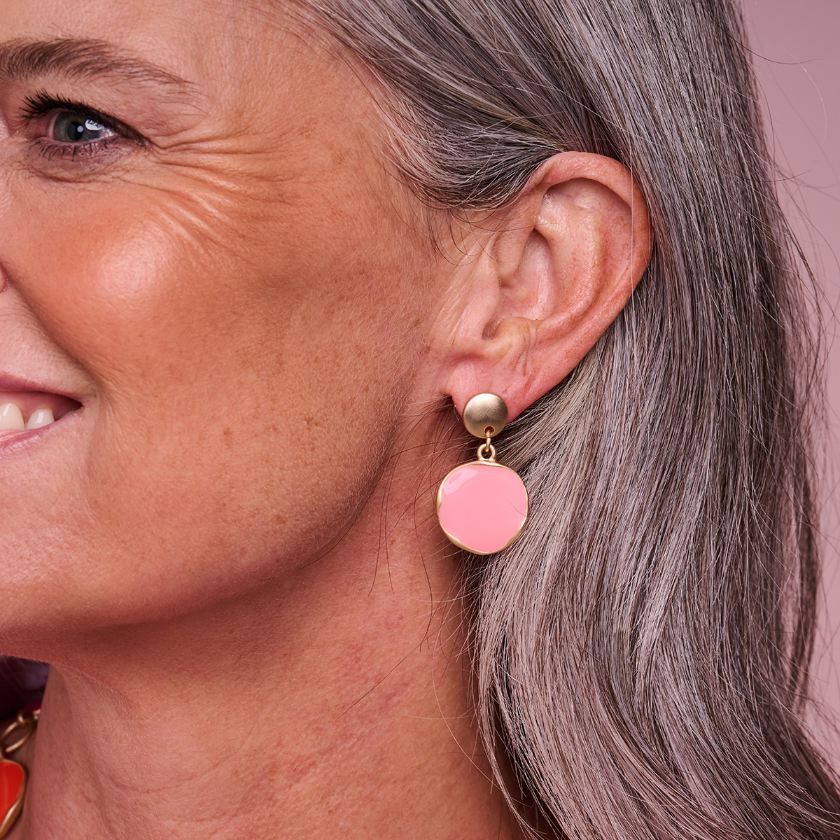 Boucles D'Oreilles - Kent Oorbellen Lichtroze