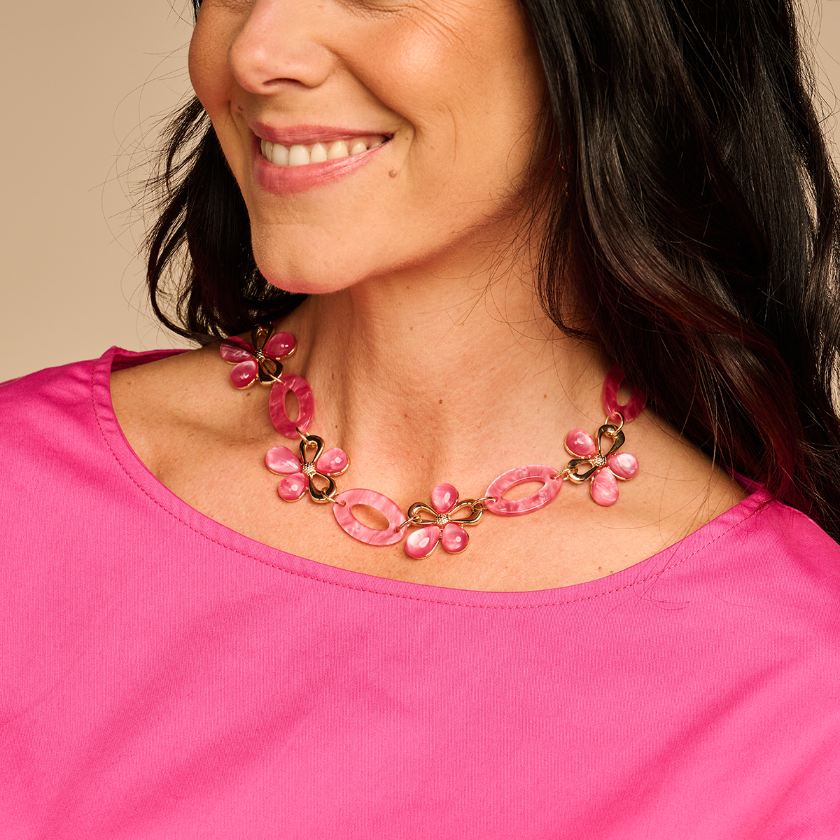 Collier - Klaas Halsketting Fuchsia