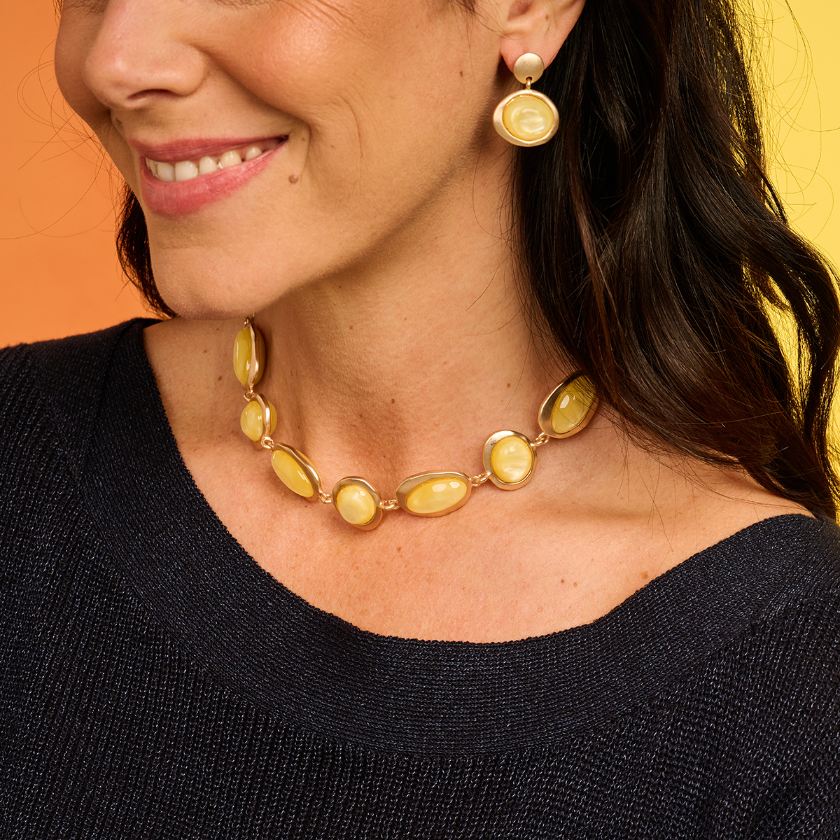 Collier - Kobe Halsketting Geel
