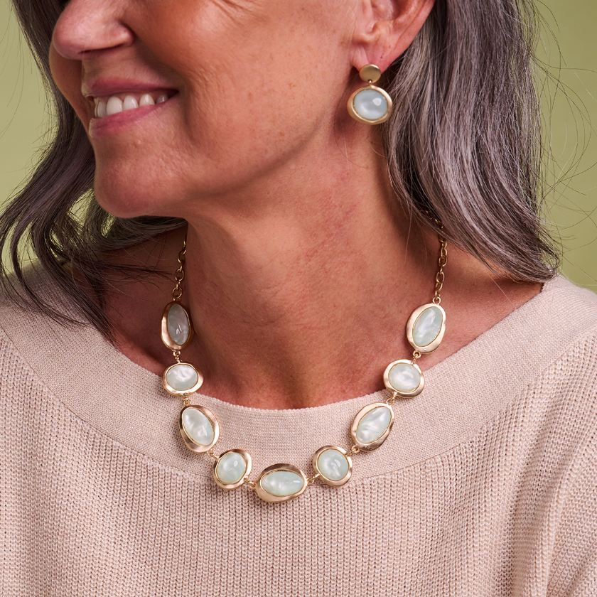 Boucles D'Oreilles - Kobe Oorbellen Watergroen
