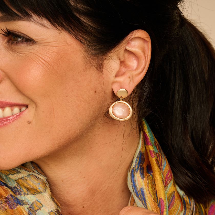 Boucles D'Oreilles - Kobe Oorbellen Beige