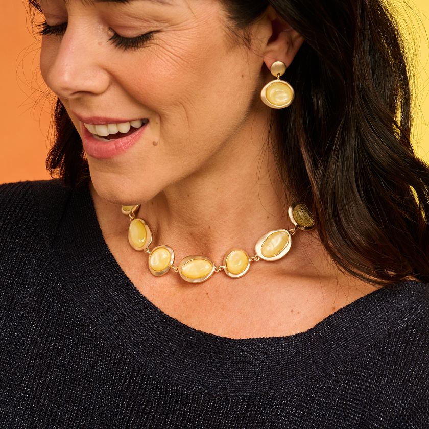 Collier - Kobe Halsketting Geel