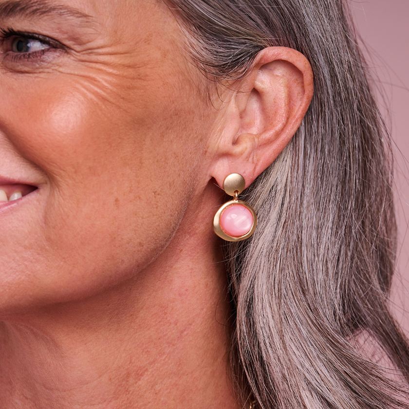 Boucles D'Oreilles - Kobe Oorbellen Lichtroze