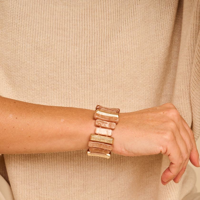Bracelet - Konnor Armband Beige