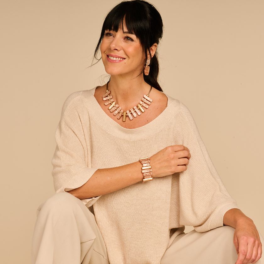 Bracelet - Konnor Armband Beige