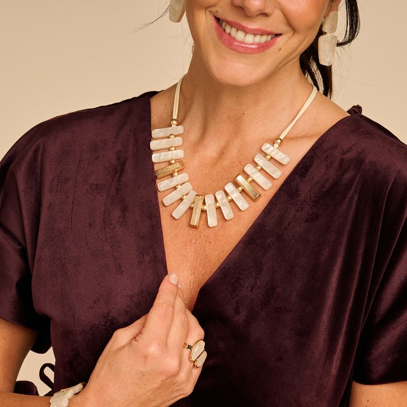 Boucles D'Oreilles - Konnor Oorbellen Ecru